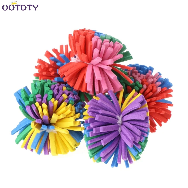 

5pcs Cat Toys EVA Flower Ball Soft Dog Puppy Kitten Chew Bite Interactive Funny