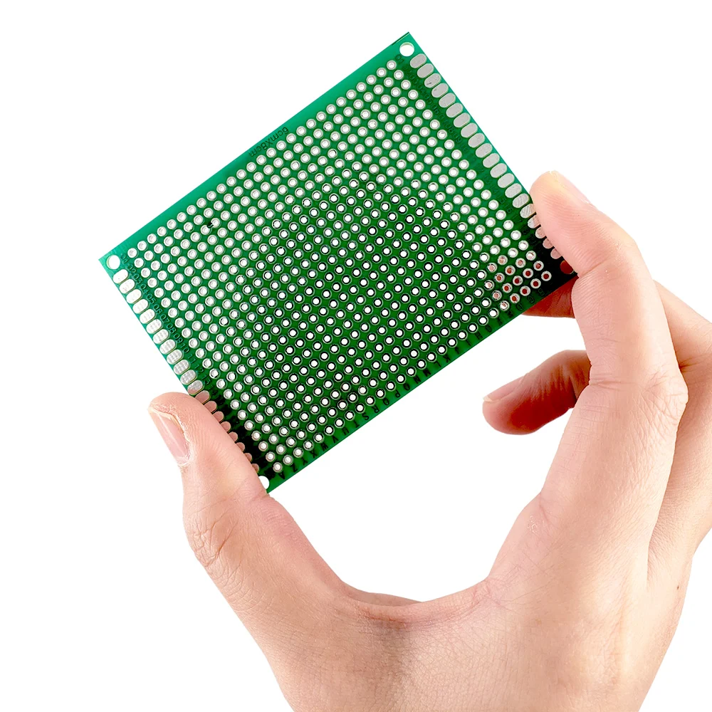 6*8 6X8cm Double Side Prototype pcb Breadboard Universal Printed Circuit Board 1.6mm 2.54mm Glass Fiber | Электронные компоненты