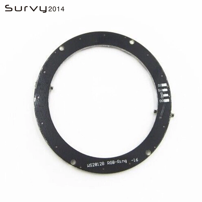 Светодиодный rgb ring 16 бит WS2812 5050 RGB светодиодный Встроенный дальнего света 45 мм