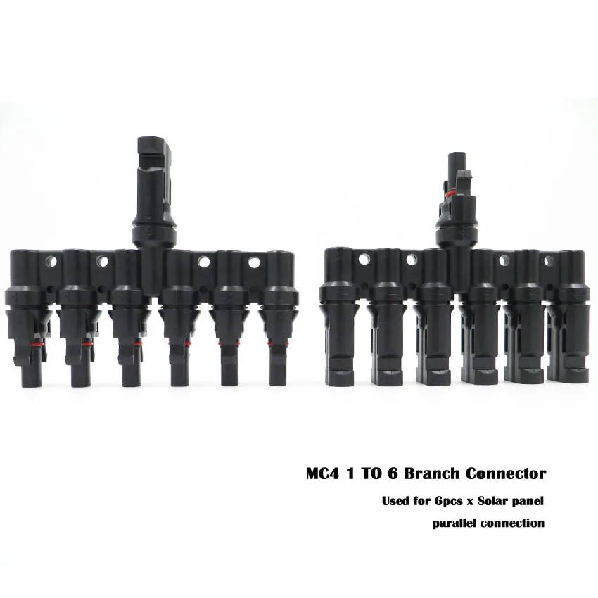 1Pair X MC4 6T 30A 1000 В MC4 разъем, MC4 T 3T 4 T 5T 6T филиал панели солнечных батарей разъем для PV кабель солнечный модуль подключения гаечный ключ обжимной инструмент - Цвет: 1Pair X MC4 6T