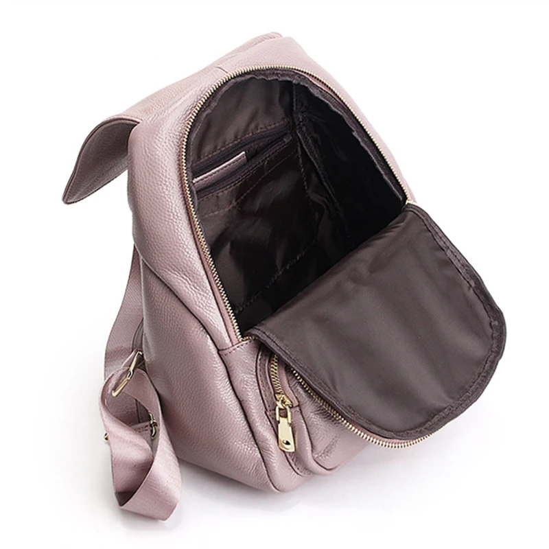 Женский кожаный рюкзак розовый Bolsas Mochila Feminina Большой Школьный для девочек