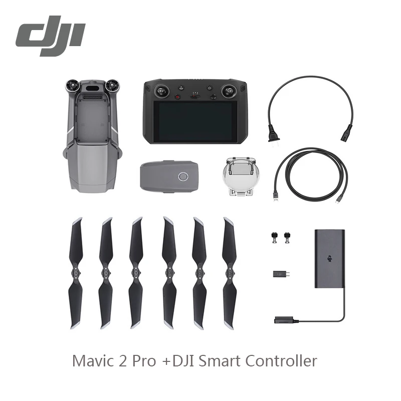 DJI Mavic 2 Pro with DJI Smart Controller Hasselblad Camera 1"CMOS Sensor 4K 10-bit HDR Video 8km Remote Control 10-bit Dlog-M - Цвет: Mavic2 Pro(Smart)