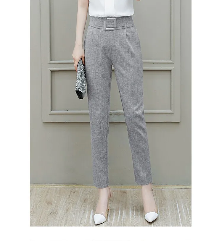 Женские шаровары с блестками повседневные облегающие брюки высокой талией для