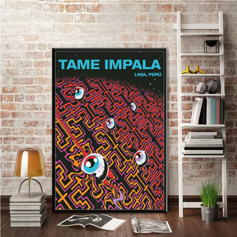 Популярная музыкальная группа Tame Impala Psychedelic печатный постер и печать на холсте
