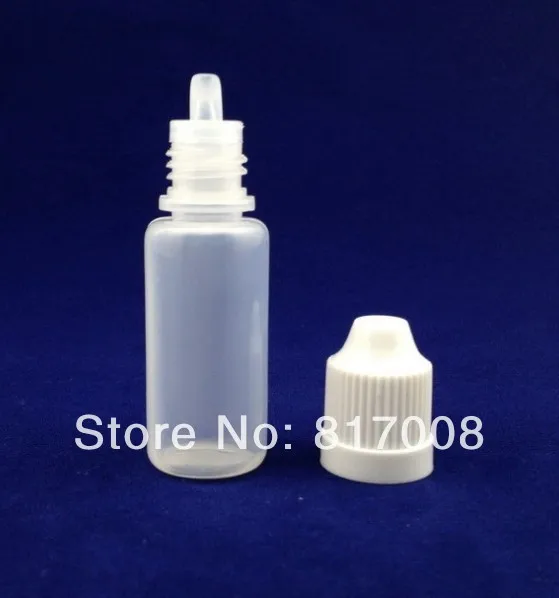 

Lot 100 Pcs 8 ml (1/4 oz) Plastic Dropper Bottles With CHILD Proof Caps & Tips Child Safe New PE LDPE For E Vapor Cig Liquid