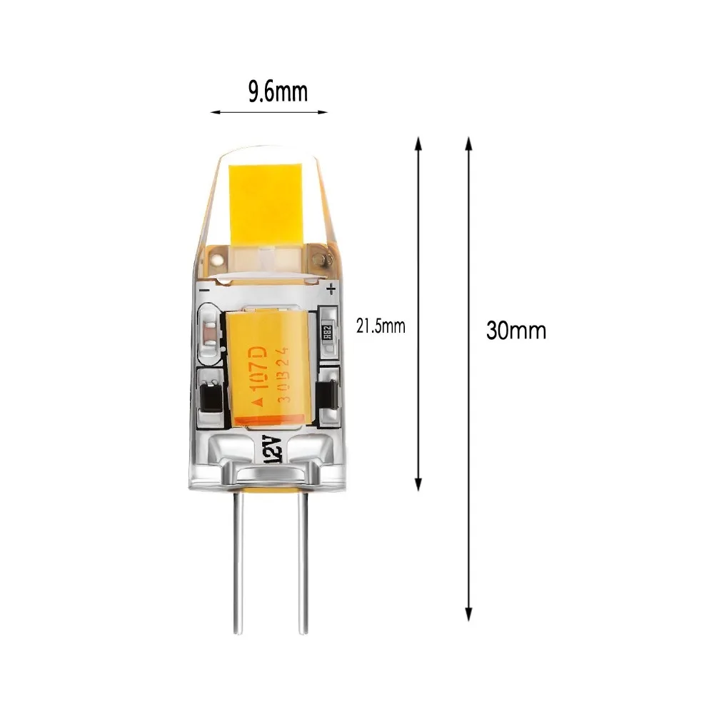 10 шт Мини G4 светодиодный светильник COB лампы 3 Вт 6 AC/DC 12V Светодиодный с
