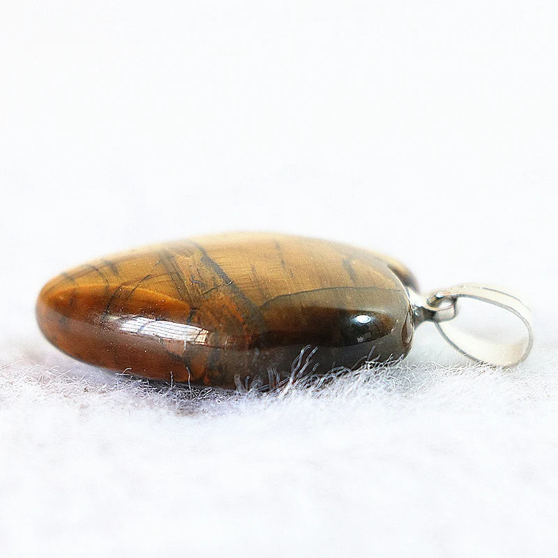 Charms tiger eyeSs stone 25*30mm heart shape pendant accessories hot sale 2/pcs wholesale price diy jewelry B828 | Украшения и
