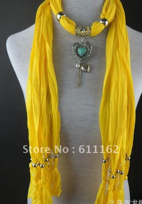 

2018 Scarf Metal Pendant jewelry Bead For Women Soft Charm neckerchief 24pcs