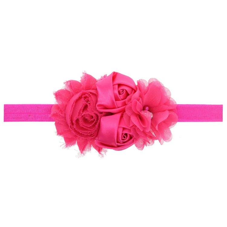 baby girl headband Infant hair flower cloth Tie bows newborn Headwear tiara headwrap Gift Toddlers bandage Ribbon crystal | Детская