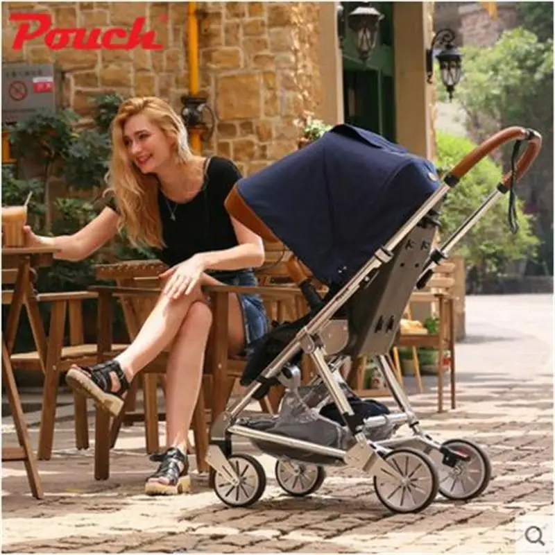Детская дорожная система Adorbaby P80 салонная коляска с ручкой из натуральной кожи