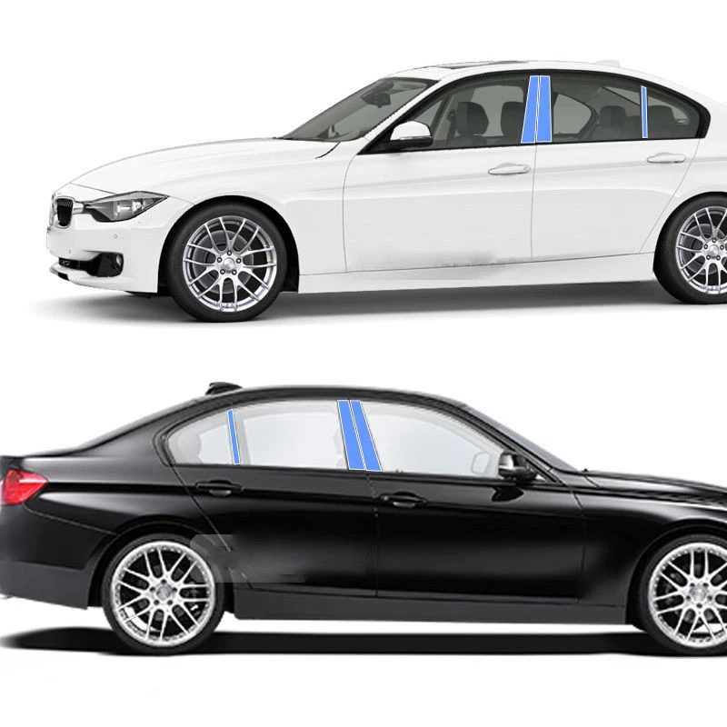 Стойка для замены стекла Накладка BMW 3 серии 2013-2017 пианино черный набор |