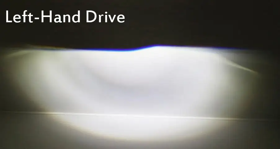 Left-Hand Drive YAMYFF 2 шт. H4 светодиодный мини-проектор Объектив Автомобильный светодиодный светильник Hi/lo Beam12V 5500 к 12 в автомобильный светильник Автомобильный светодиодный комплект для преобразования - Испускаемый цвет: Left-Hand Drive