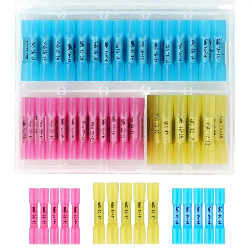 100 шт. термоусадочные Разъемы-утепленная Водонепроницаемый морской