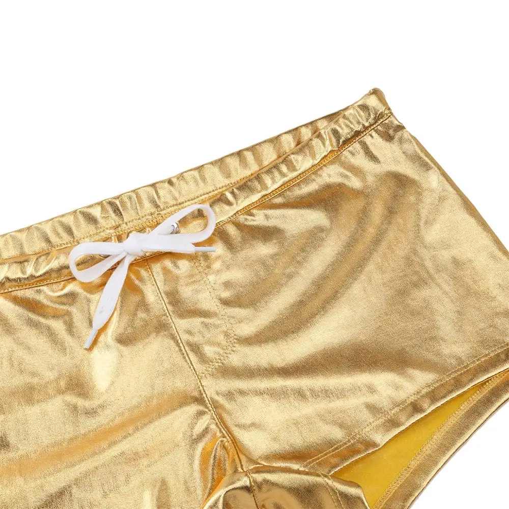 YiZYiF сексуальное мужское нижнее белье боксеры homme boxershorts Нижнее блестящие
