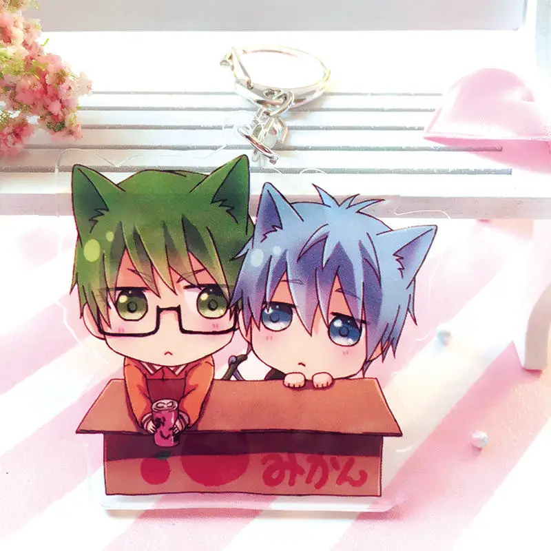 7 Японский Аниме Kuroko No Basuke брелок для ключей с мультяшной фигурой баскетбольный мальчик автомобильный брелок держатель лучший друг Выпускной подарок на Рождество - Цвет: 7