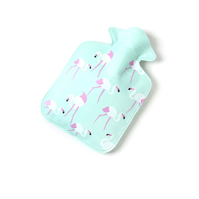 Green flamingo (M) Милые грелки для воды, сумки для рук, наполненные теплой водой и дисменореей, теплые сумки для воды, предметы домашнего обихода kawaii - Цвет: Green flamingo (M)