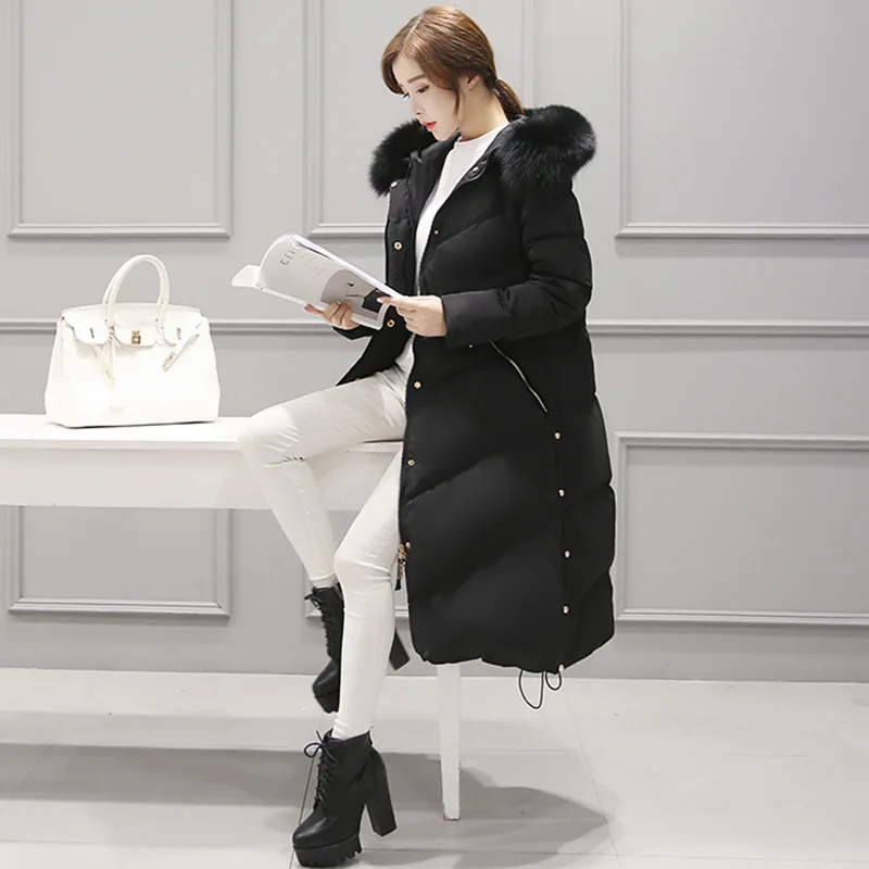 2017 Новинка зимы Подпушка куртка на молнии Для женщин с капюшоном модная одежда