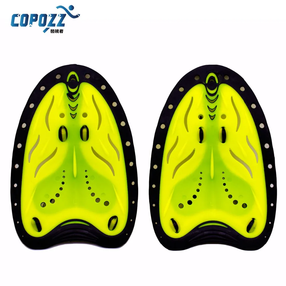COPOZZ регулируемые для мужчин и женщин тренировок плавания весла силиконовые