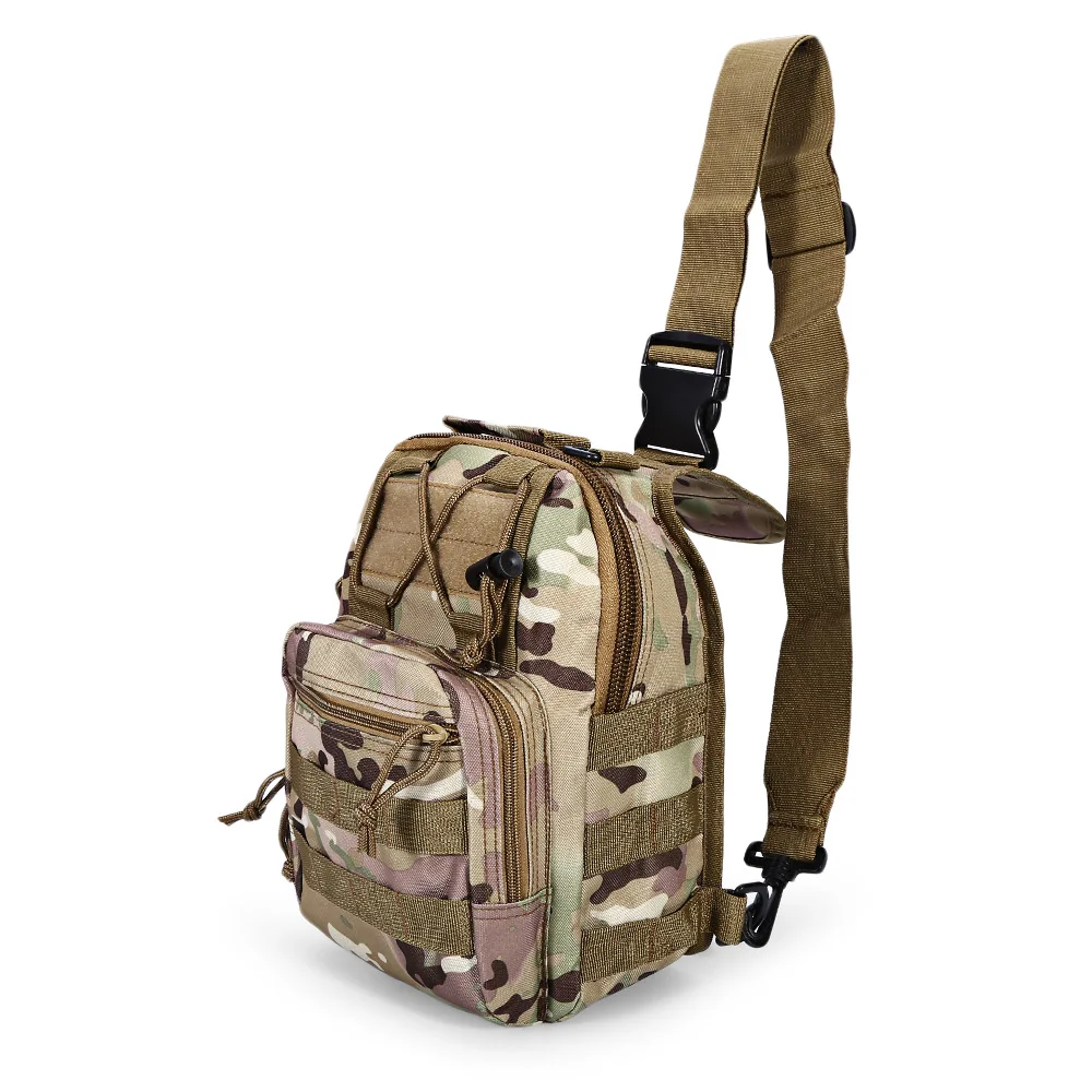 Cp Camouflage Открытый наплечный военный рюкзак 600D Оксфорд ткань слинг плечо спортивная сумка для наружного кемпинга путешествия Туризм треккинг - Цвет: Cp Camouflage
