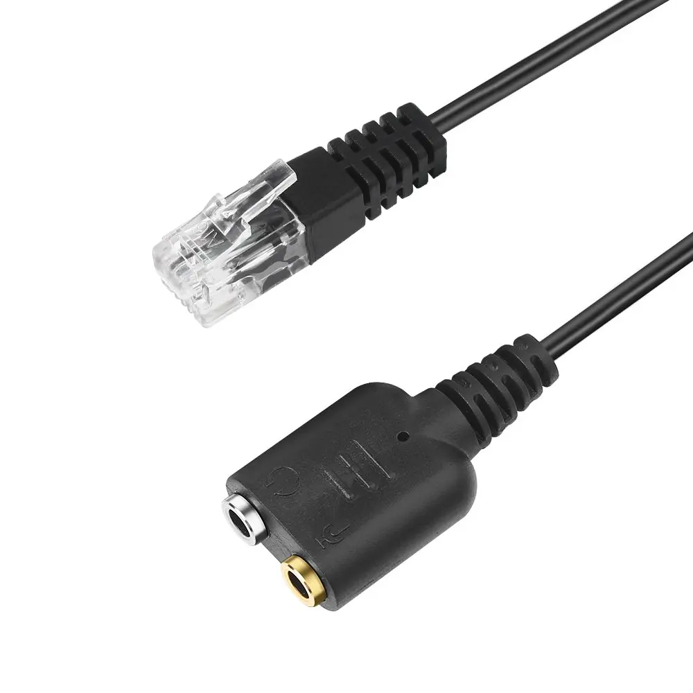 Onvian RJ9 штекер на 3 5 мм гнездо гарнитура аудио разъем телефон адаптер кабель для ПК
