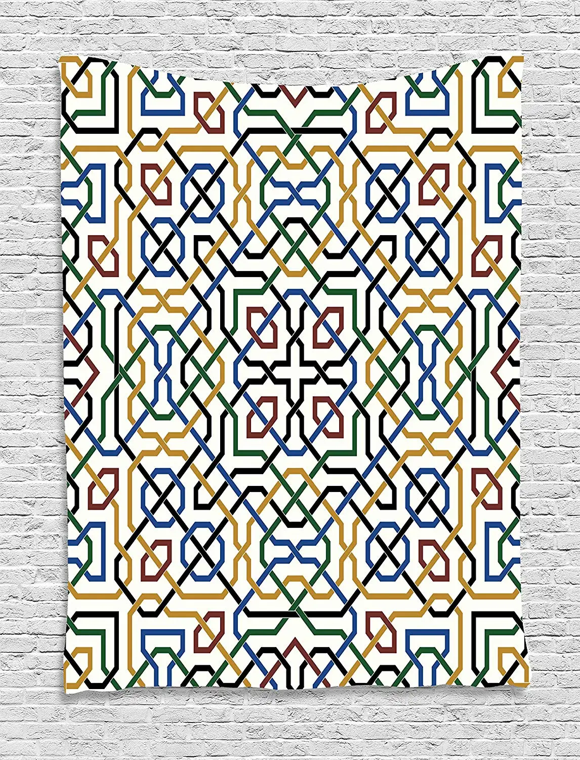 Марокканский гобелен Декор традиционный Moorish мотив с классическими этническими