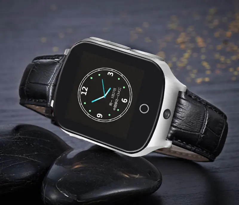 2100Mhz leatherblack 3G Смарт GPS трекер часы Поддержка GPS WIFI lbs найти SOS камера для детей пожилых людей Finder Smartwatch IOS Android APP - Цвет: 2100Mhz leatherblack