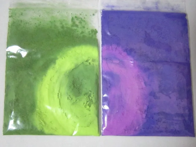 Термохроматический пигмент от фиолетового до красного зеленый желтого