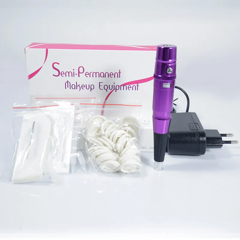 Tattoo Makeup Pen 1 шт. Горячая Татуировка Перманентный макияж ручка машина Dermografo бровей Макияж татуировки швейцарская моторная ручка пистолет микроблейдинг машина - Цвет: Tattoo Makeup Pen