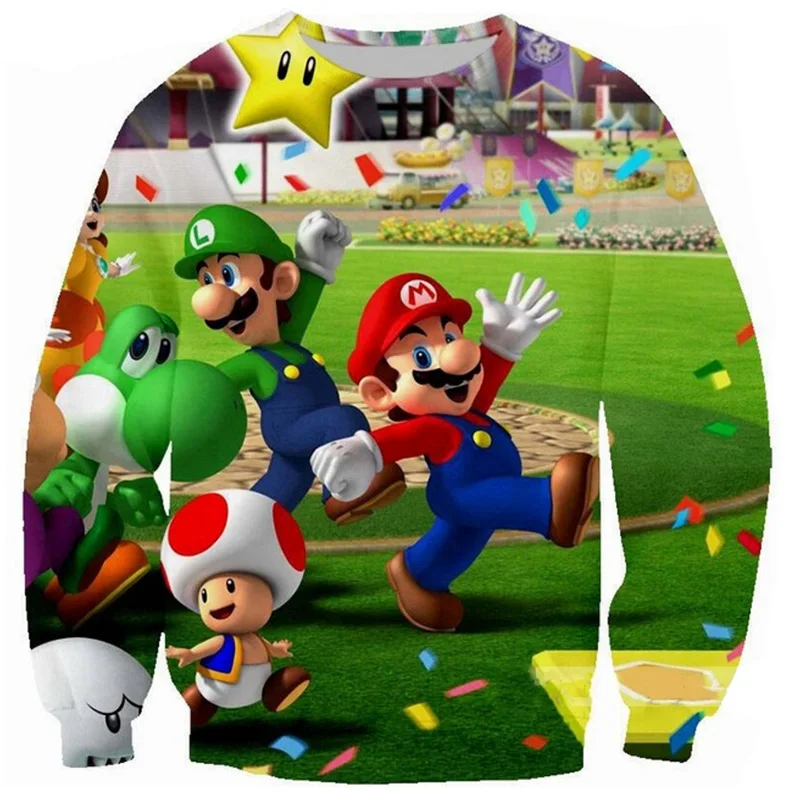 Cloudstyle, Мужская 3D Толстовка, мужская, супер Марио игра, 3D аниме, печатные перемычки, уличная одежда, повседневные пуловеры, популярный топ, спортивные костюмы