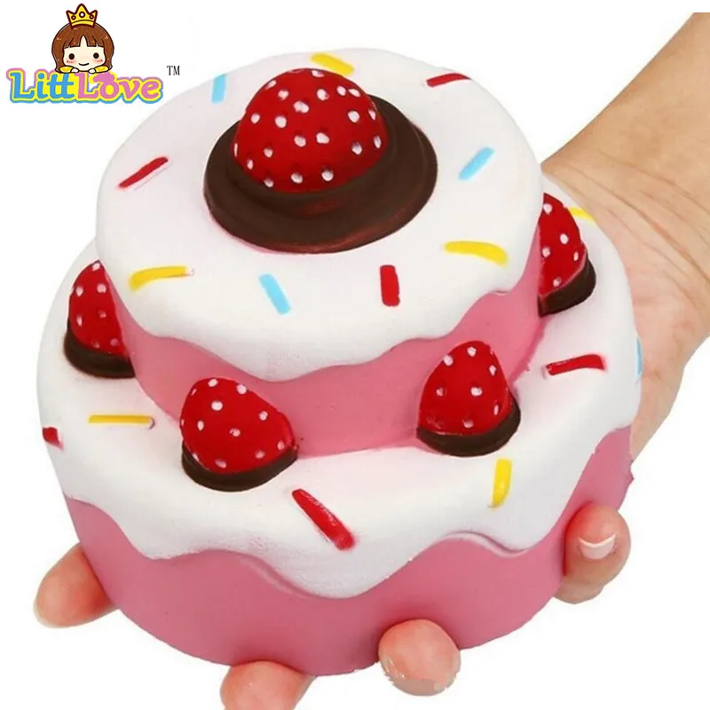 

Sweet Mochi Squishy Jumbo Strawberry Cake Scented Super Slow Rising Toy Kids Cute Squeeze Toy Gags Ppractical Jokes Toys