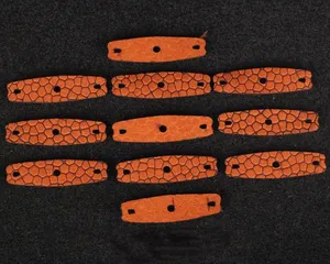 Чехлы для рогатки из коровьей кожи с центральным отверстием, для охоты на открытом воздухе, аксессуары для рогатки, ленточные Чехлы, 10 шт.