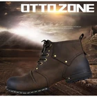 Ботинки мужские зимние из натуральной коровьей кожи, на меху, со шнуровкой