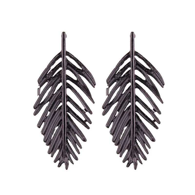 New Design Fashion Dangle Earrings Big Hollow Leaves Shaped Drop for Women Hot Sale Wedding Statement Jewelry Wholesale | Украшения и