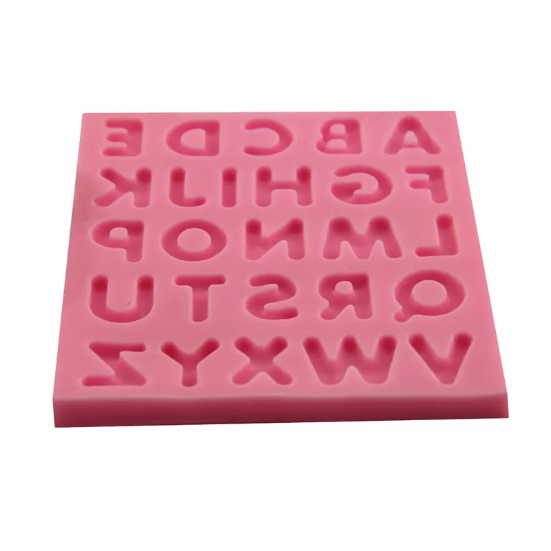 Пищевой Английский Письмо Формы Силиконовые Плесень Фондант Торт Украшая