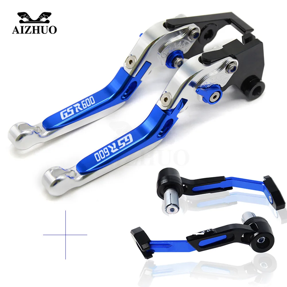 Motorcycle Adjustable Foldable Brake Clutch Levers And Hand Guard For SUZUKI GSR600 GSR 600 2006 2007 2008 2009 2010 2011 | Автомобили и