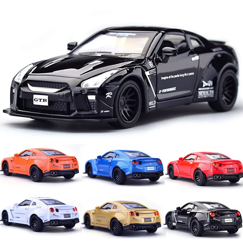 1:32 miniauto diecasts gtr Игрушечная модель автомобиля Авто oyuncak игрушки для детей гоночный автомобиль спортивный гоночный GT-R LV-N148