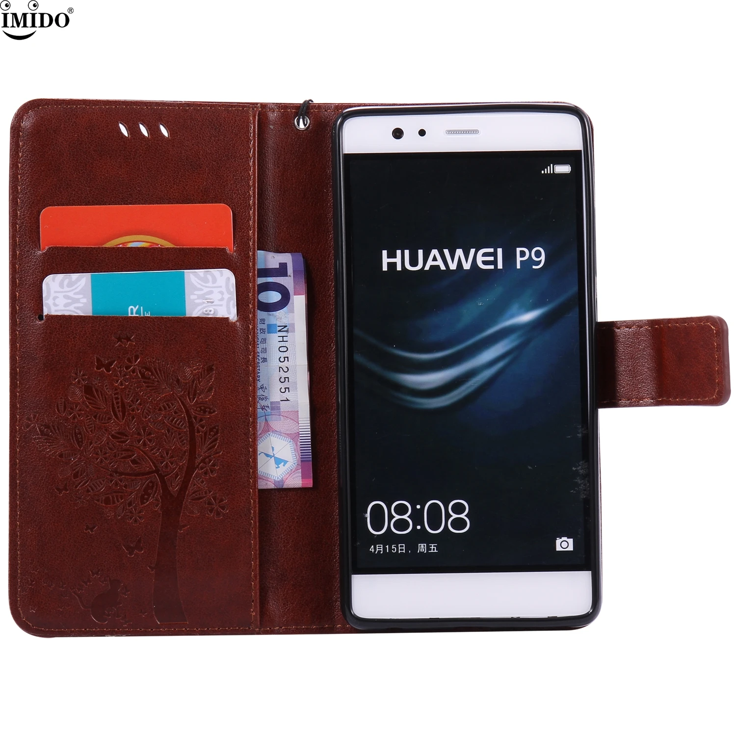 Чехол книжка для Huawei P9 EVA L09 L29 из тисненой кожи чехол кошелек p 9 5 2 &quotP9 L19