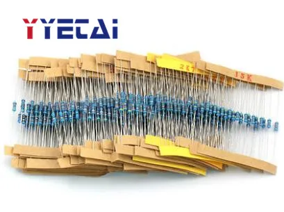 Металлический пленочный резистор YongYeTai 1/4 Вт посылка упаковка 1% пятицветное