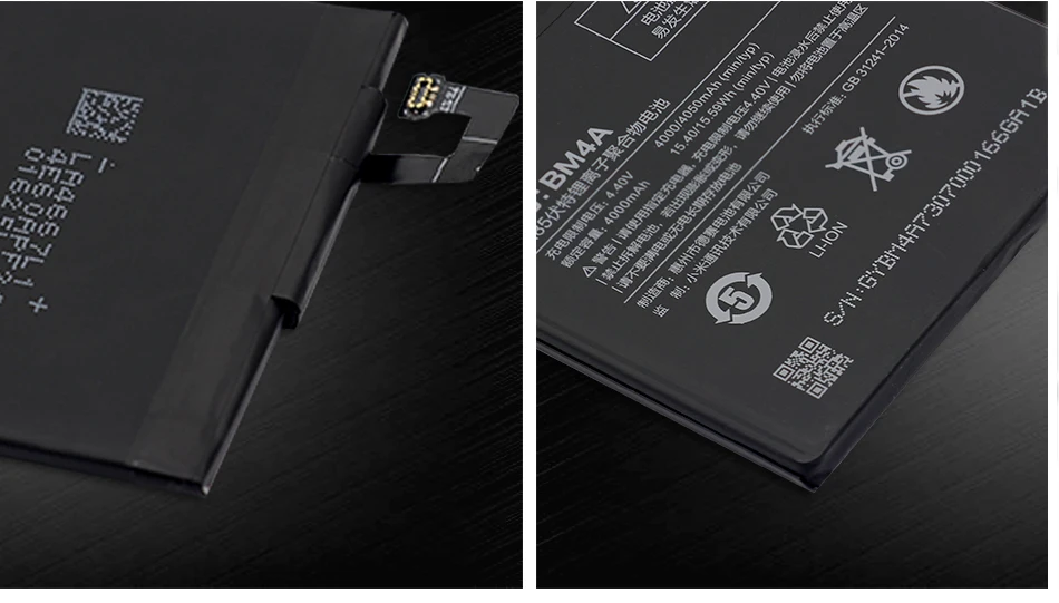 Аккумулятор для телефона Xiao mi BM4A для Xiao mi футляр для Hongmi Redmi Pro 4000 мАч сменные батареи Розничная посылка Бесплатные инструменты