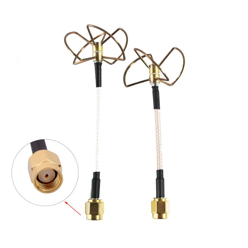 5 8G Антенна FPV Cross Racing Прямая форма Тип внутреннее отверстие Кловер набор для
