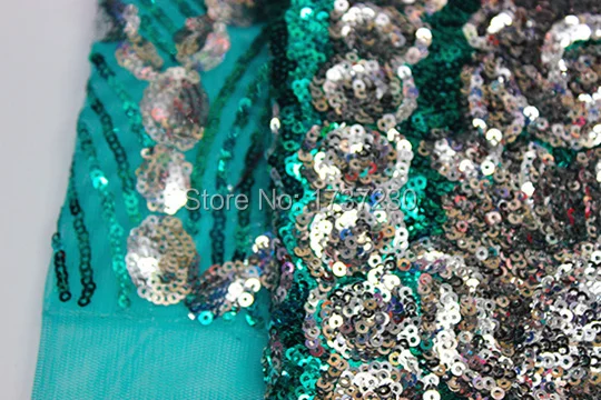 GJ521 Tellow Gold Embroidered African Plain Glitter Shining Sparkle Sequin French Net Tulle Lace fabric |