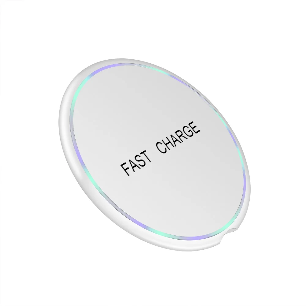 White FDGAO Qi Wireless Charger 10W Phone Wireless Fast Charging for iphone XS MAX X XR 8 Samsung S10 S9 S8 Xiaomi Huawei Dock Charge - Тип штекера: White