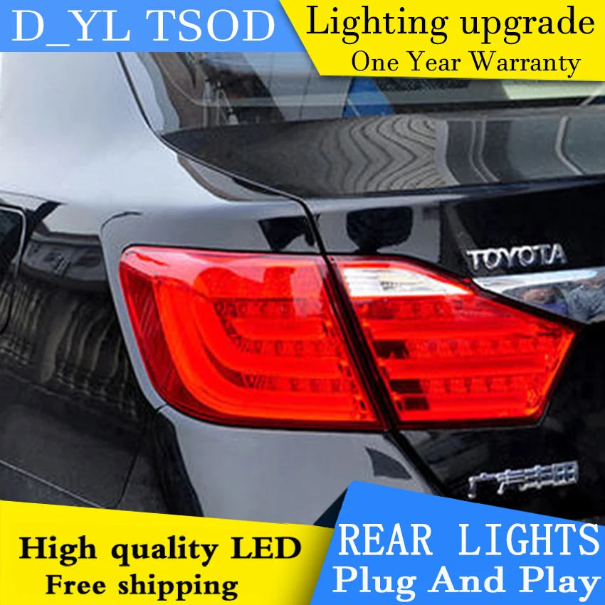 Автостайлинг для Camry задсветильник s 2012 V50 светодиодный задний фонарь Aurion DRL