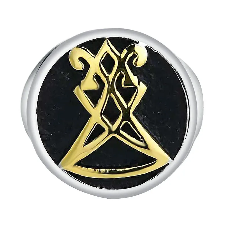 Мужское кольцо из нержавеющей стали с символом сатаны Sigil of Lucifer ювелирные