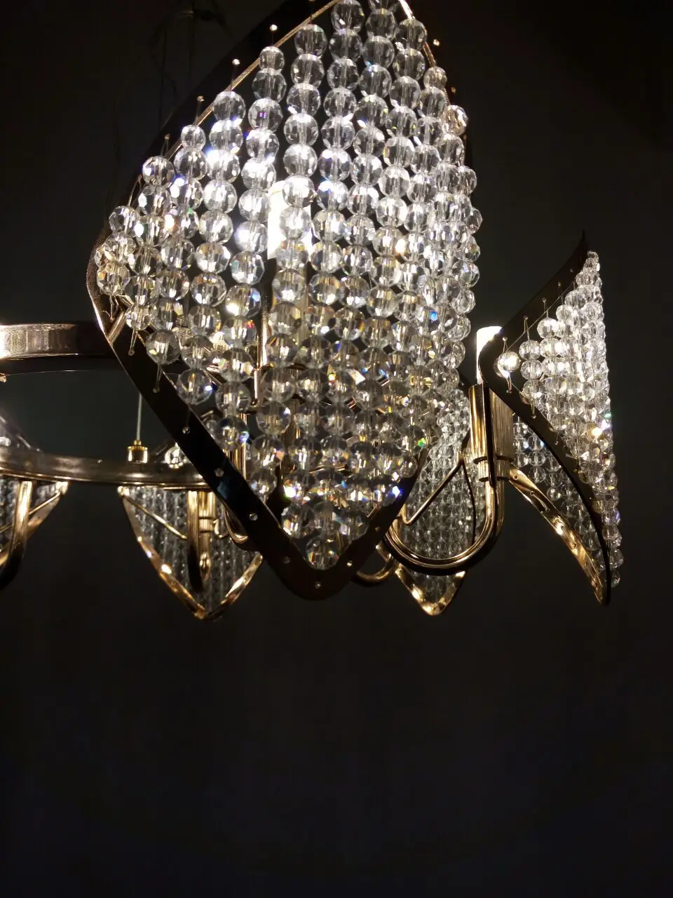 Пост современная роскошная вилла Led подвесные светильники блеск Cristal HangLamp для гостиной Luminaria Led подвесной светильник светильники