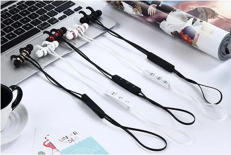 Bluetooth стерео наушники Магнитная Водонепроницаемый музыку гарнитура с микрофоном