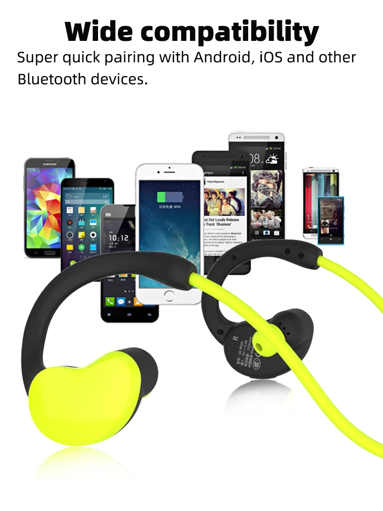 Ralyin 32 Гб mp3 bluetooth наушники 10 часов воспроизведения IPX6 водонепроницаемые беспроводные наушники bluetooth наушники Поддержка OTG mic