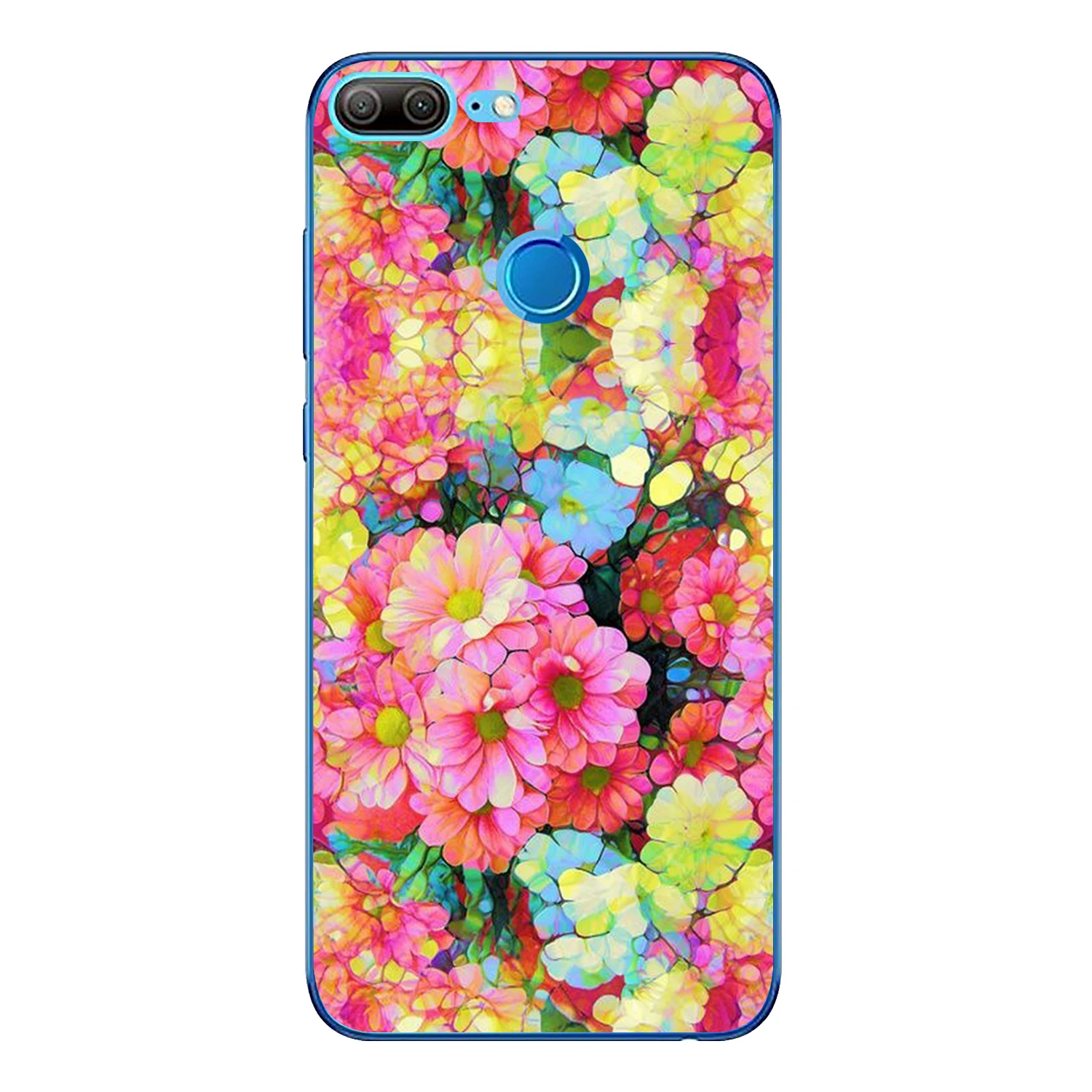 For Huawei Honor 9 Lite Case Cover 5.65&quot Soft TPU Silicone Cute Happy Color Fish Scales Flower Pattern Painted Phone Back |