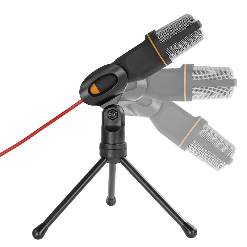 USB микрофон FELYBY для ПК конденсаторный Студийный с подключением к штативу