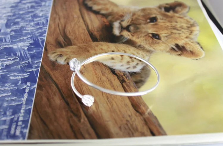 Серебряный браслет S925 пробы модный Лотос|sterling silver bracelet|925 sterling braceletsilver bracelet |